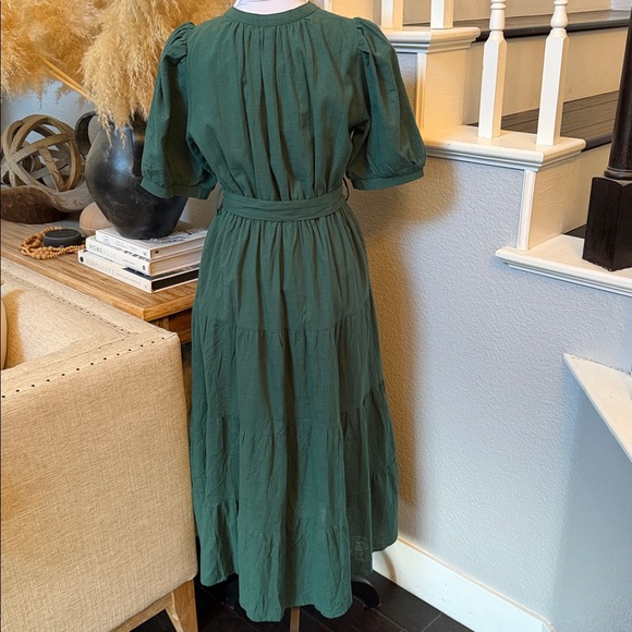 Baltic Born Camille Layered Puff Sleeve Maxi Dress Size Small - Picture 8 of 10